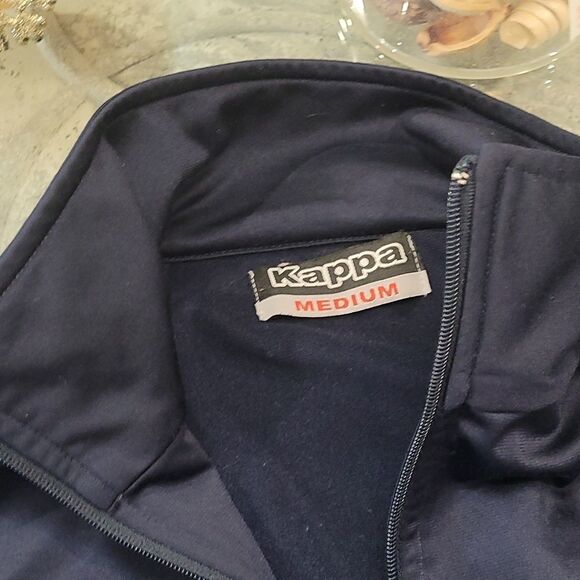 KAPPA BANDA ANISTON Medium Navy Zip Up Trainer Wind Breaker - Picture 6 of 7